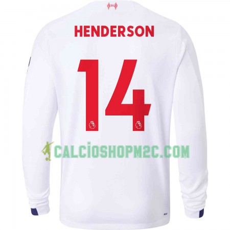 Liverpool Jordan Henderson 14 Maglia Trasferta 2019/2020 Manica Lunga